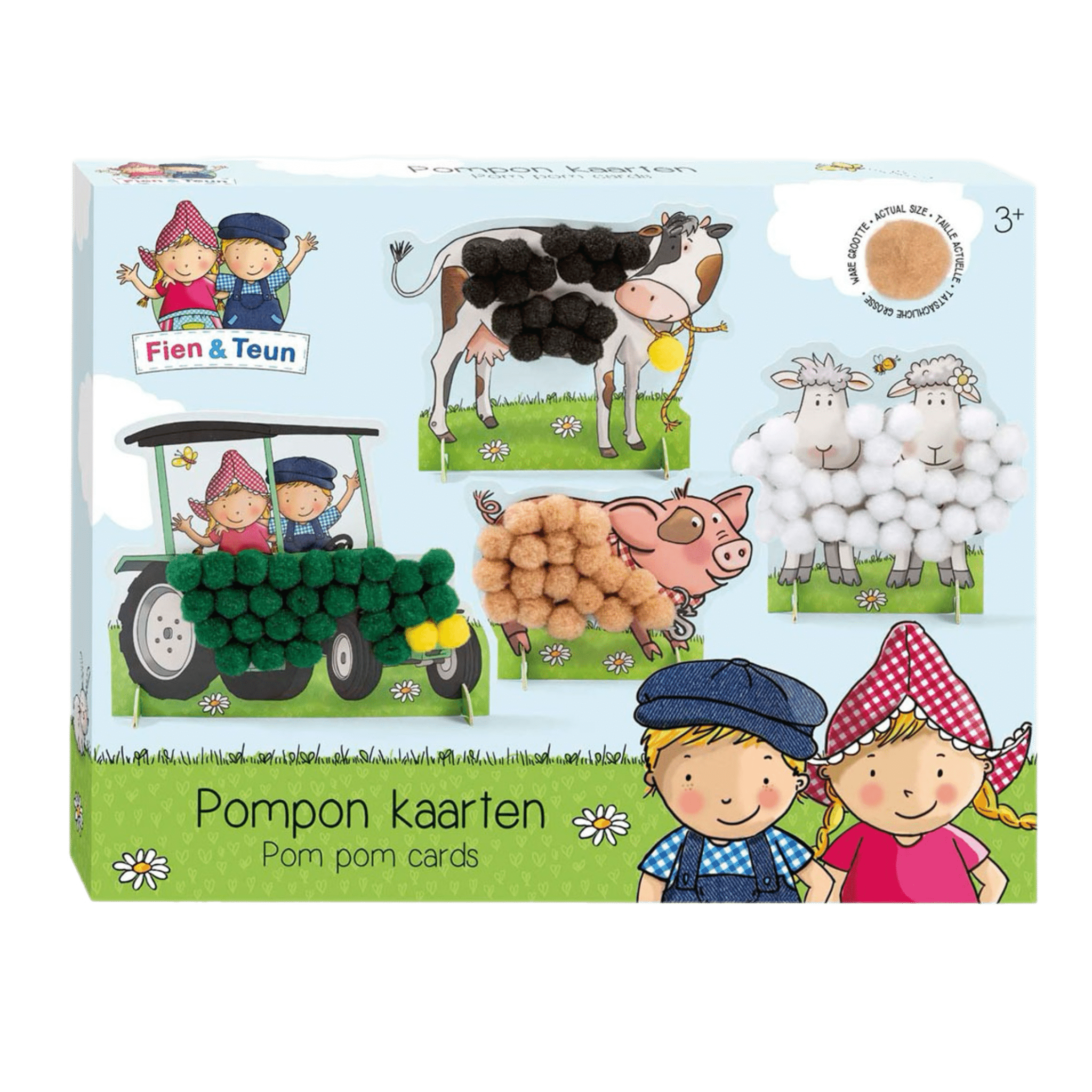 Fien & Teun - PomPom Plakken - Van Hoorne Shop