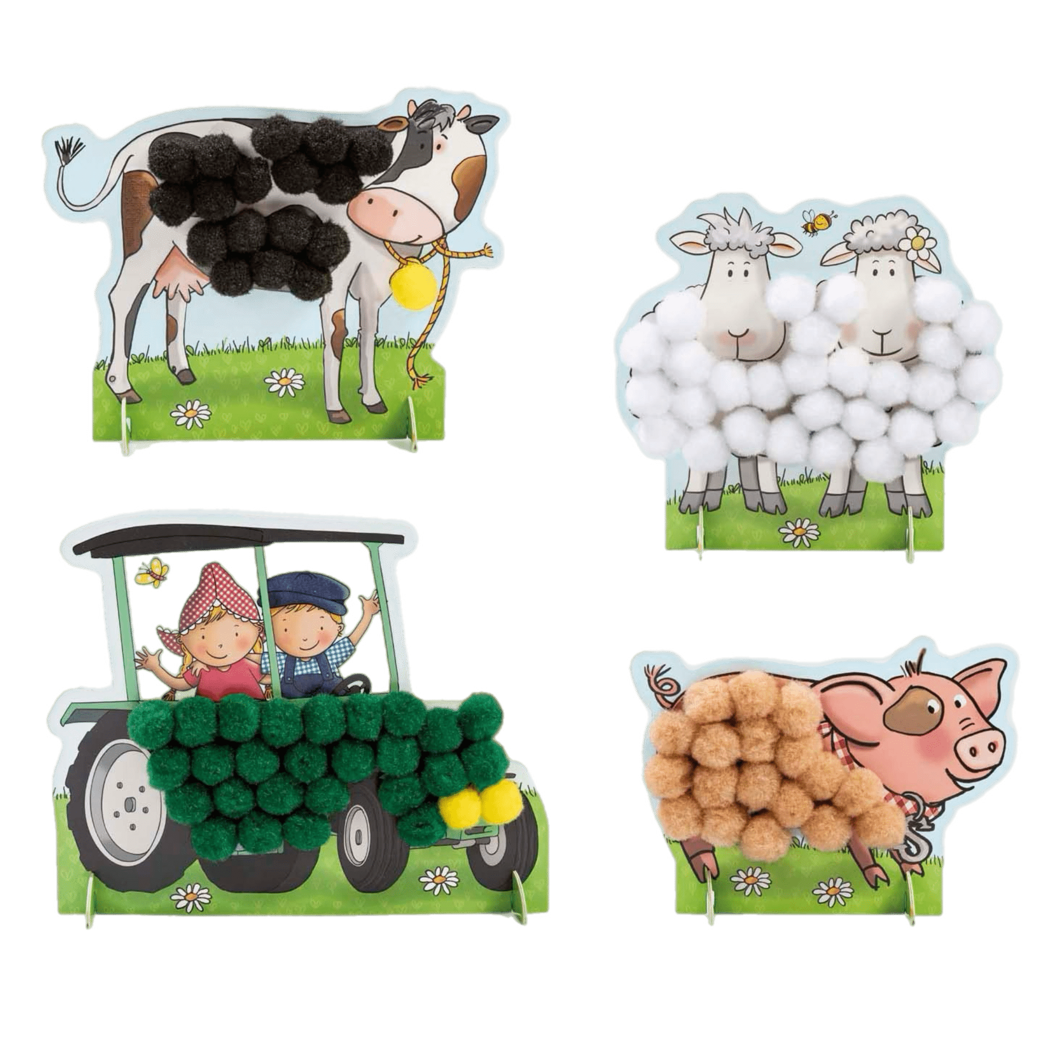 Fien & Teun - PomPom Plakken - Van Hoorne Shop