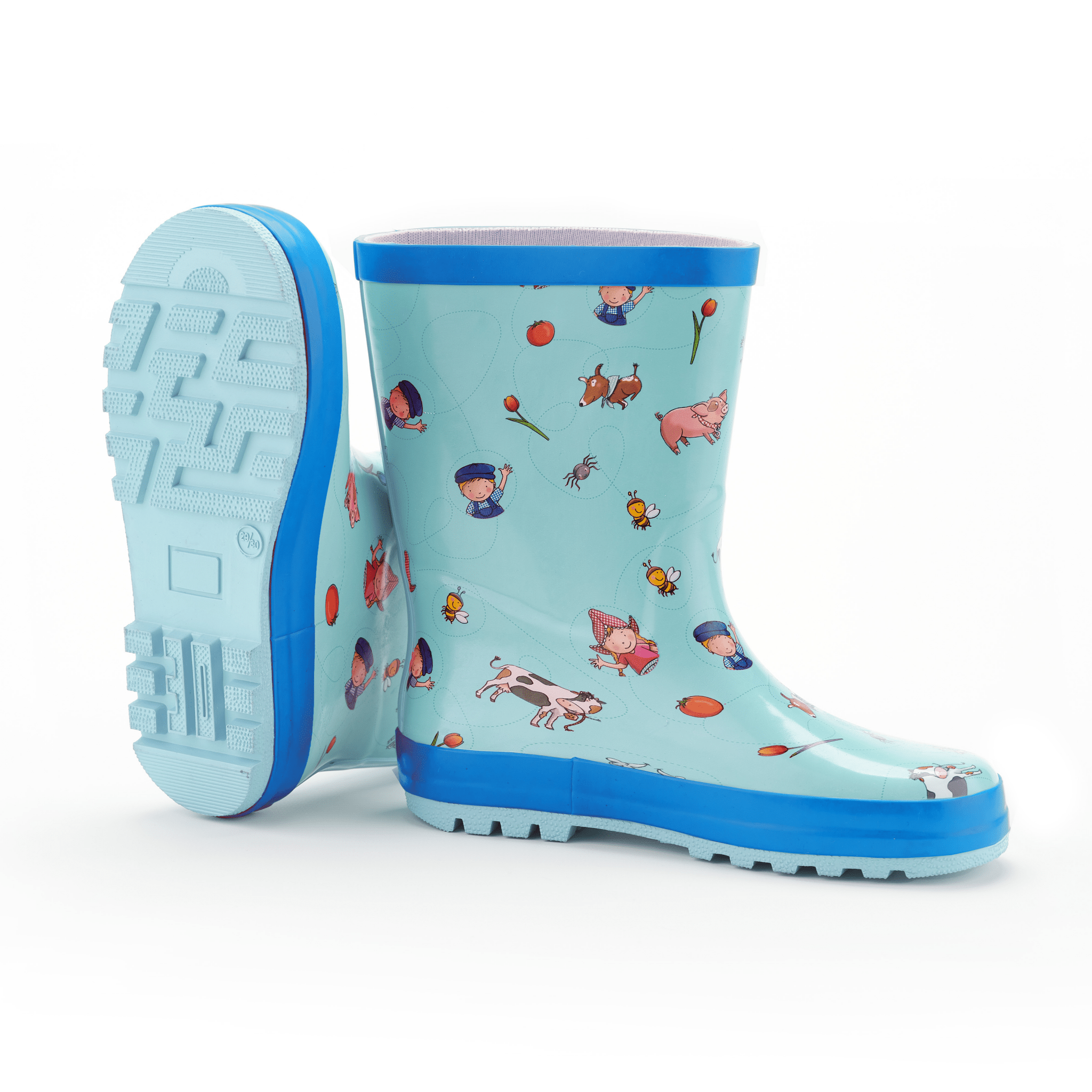 Fien & Teun - Regenlaarzen - Blauw - Van Hoorne Shop