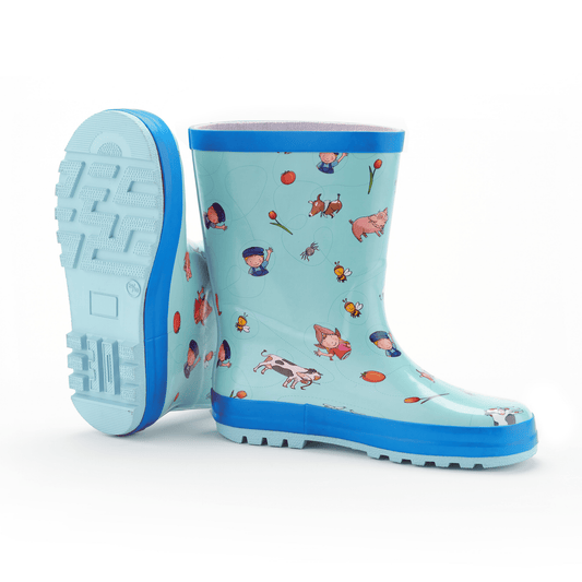 Fien & Teun - Regenlaarzen - Blauw - Van Hoorne Shop
