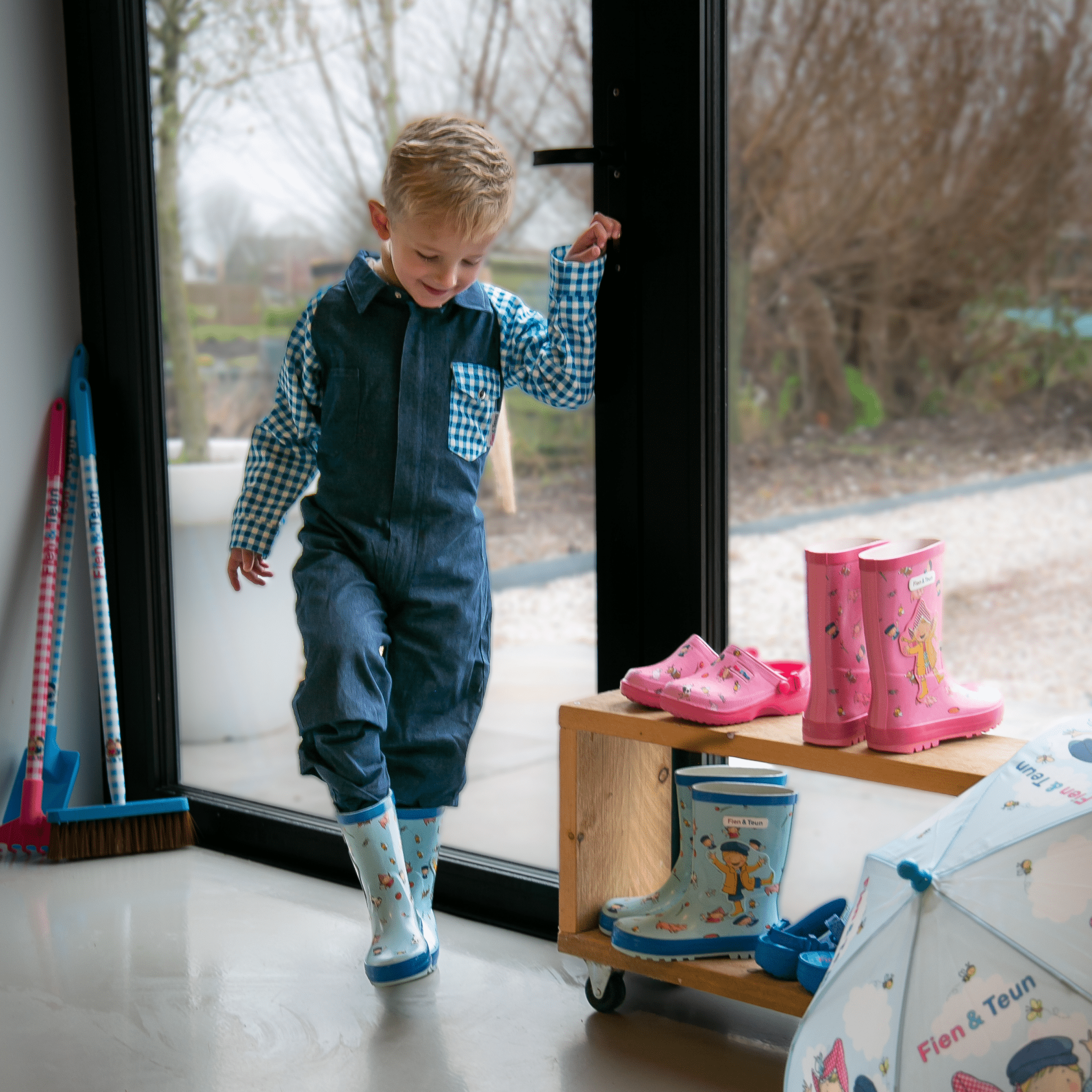 Fien & Teun - Regenlaarzen - Blauw - Van Hoorne Shop