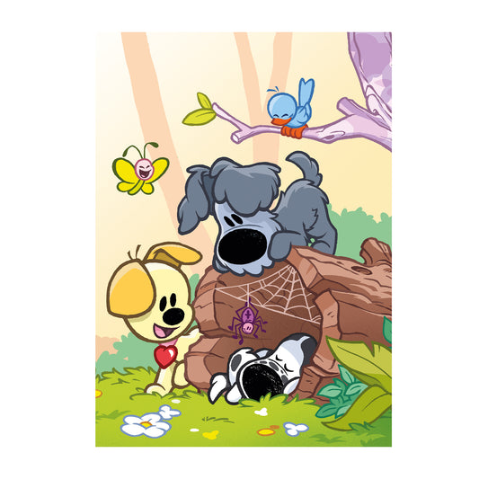 Woezel & Pip - Poster Slapen 50x70cm
