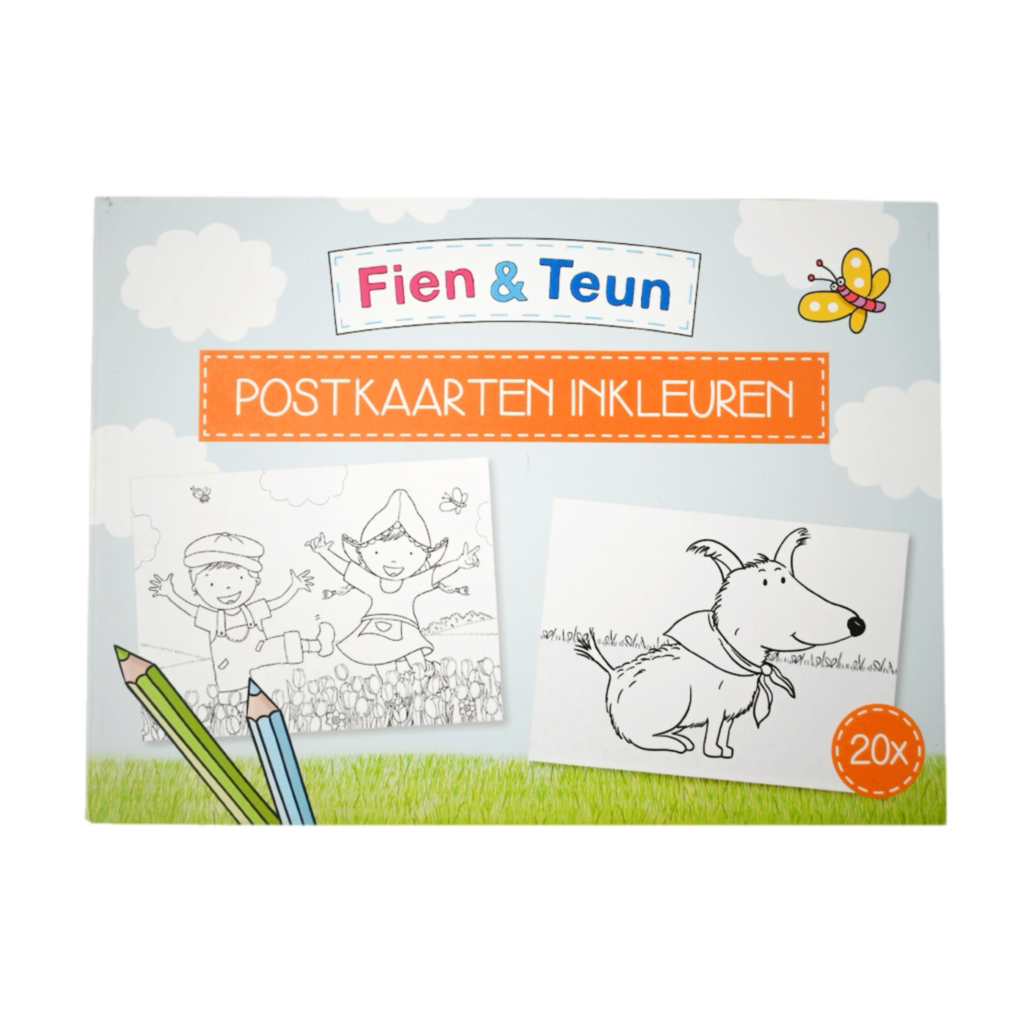 Fien & Teun - Postkaarten inkleuren