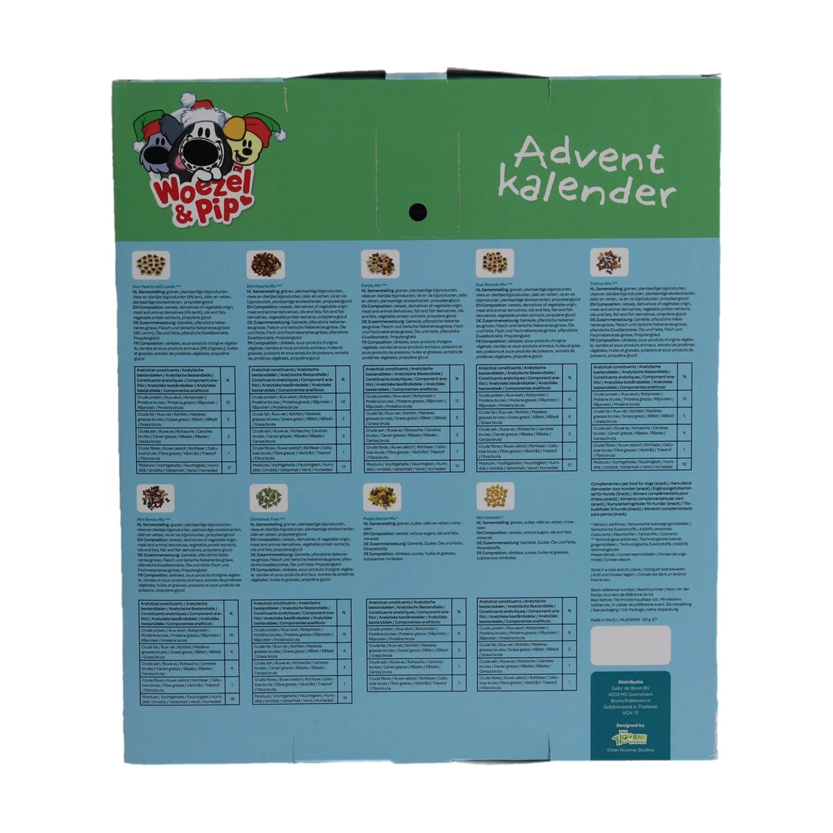 Woezel & Pip - Hondensnack adventkalender 192 gr