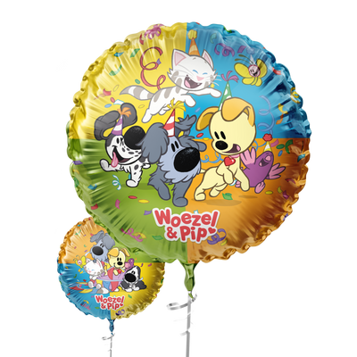 Woezel & Pip - Folieballon Woezel & Pip (Ø45cm)