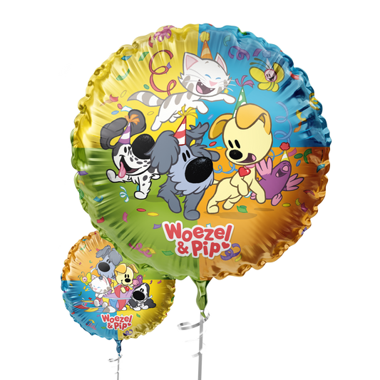 Woezel & Pip - Folieballon Woezel & Pip (Ø45cm)