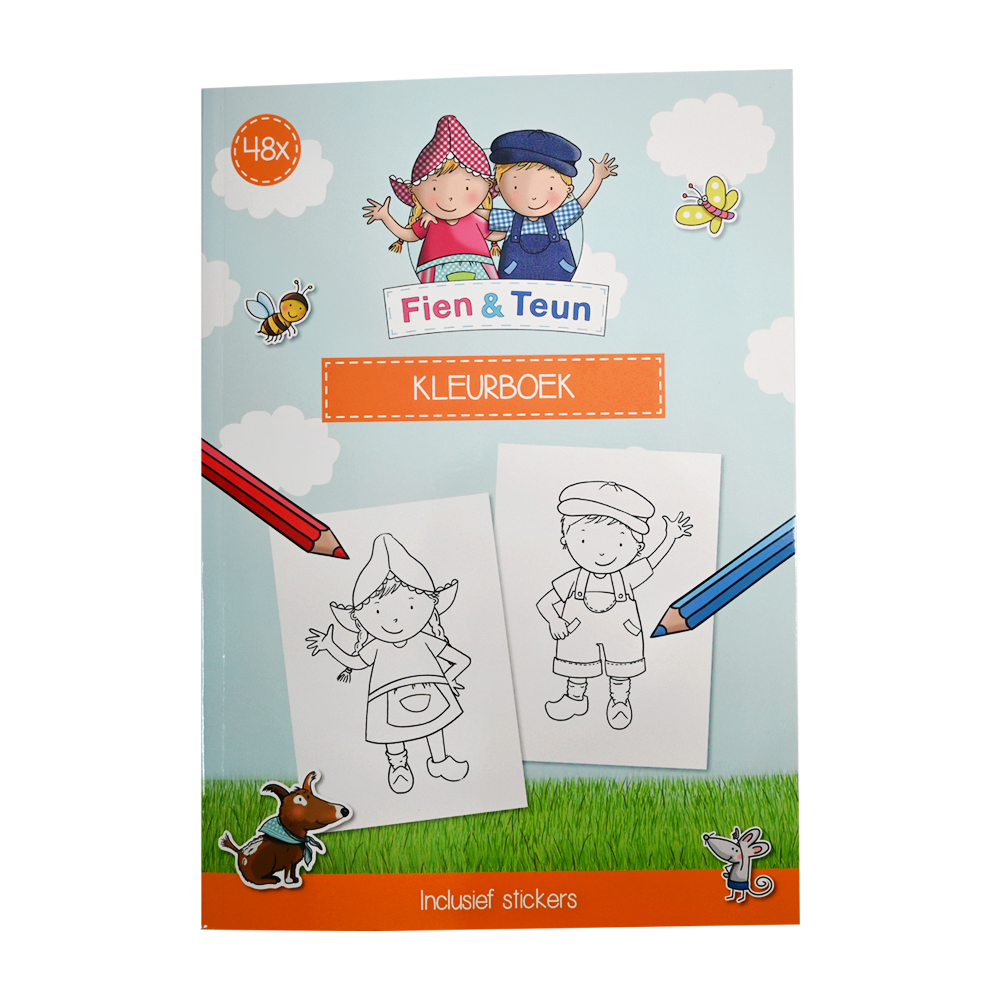 Fien & Teun - Kleurboek met stickers