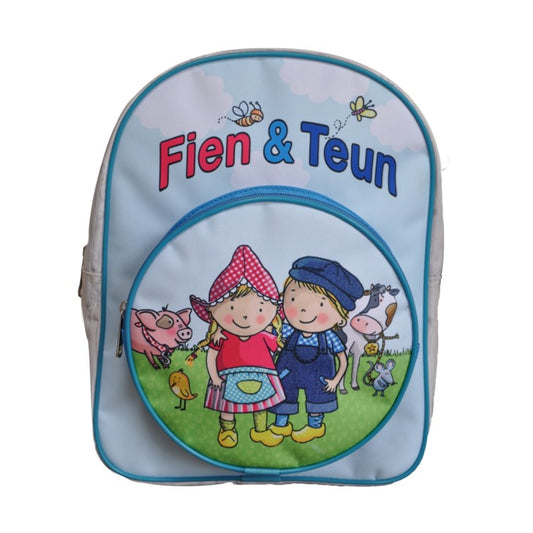 Fien & Teun - Backpack Wood grain - blue