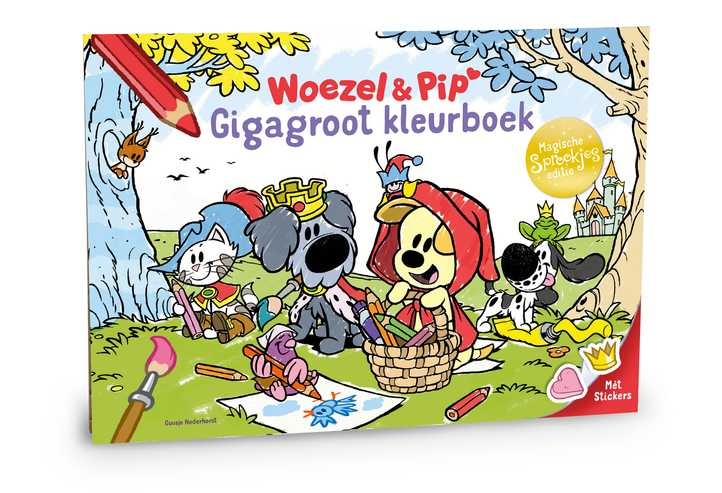 Woezel & Pip - Gigagroot kleurboek Sprookjes