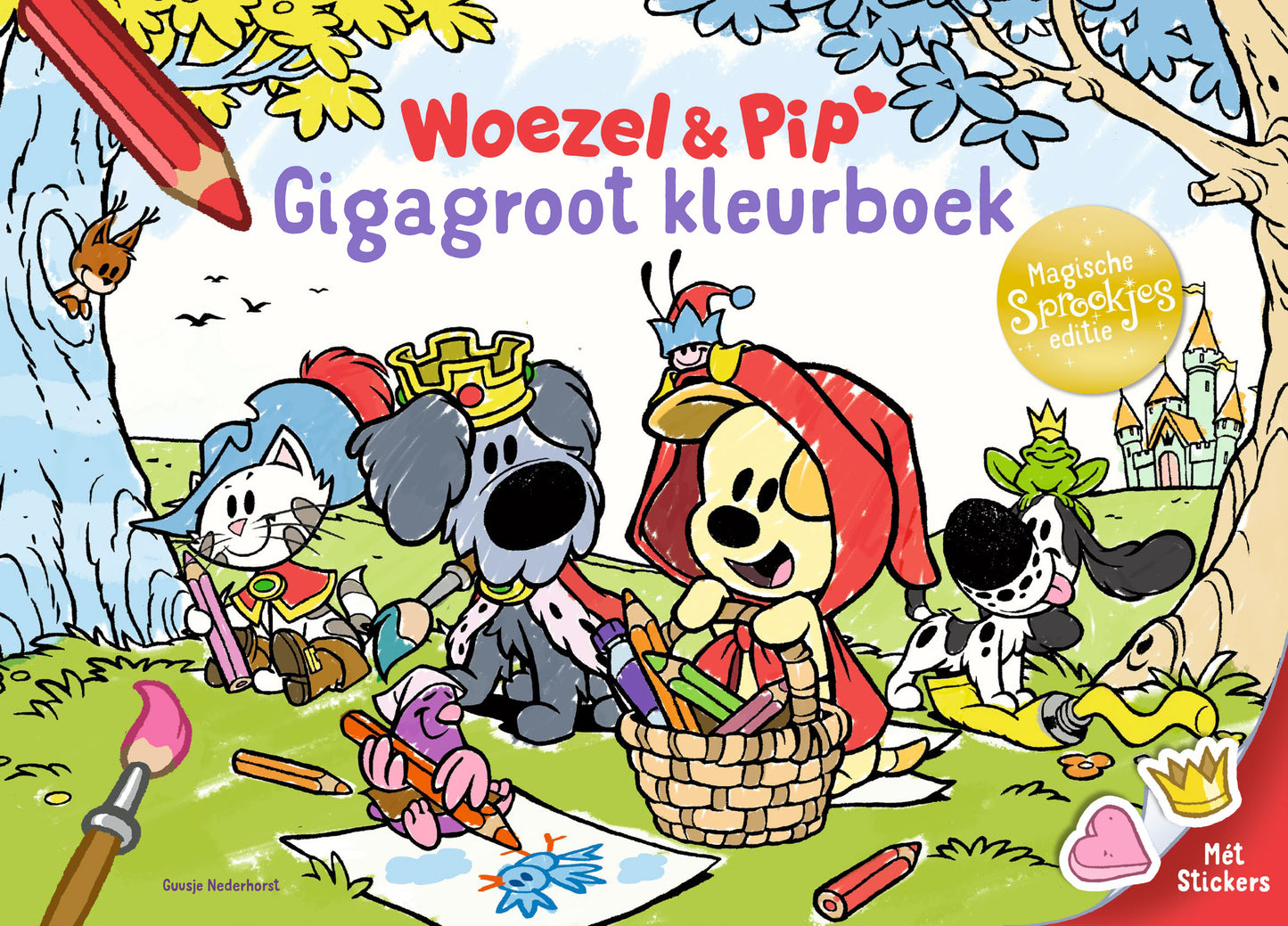 Woezel & Pip - Gigagroot kleurboek Sprookjes