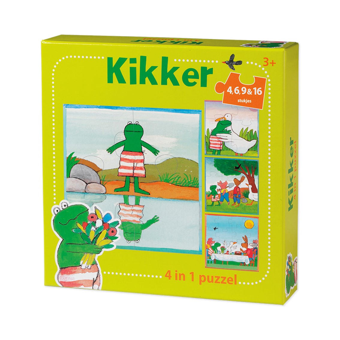 Kikker - 4 in 1 puzzel