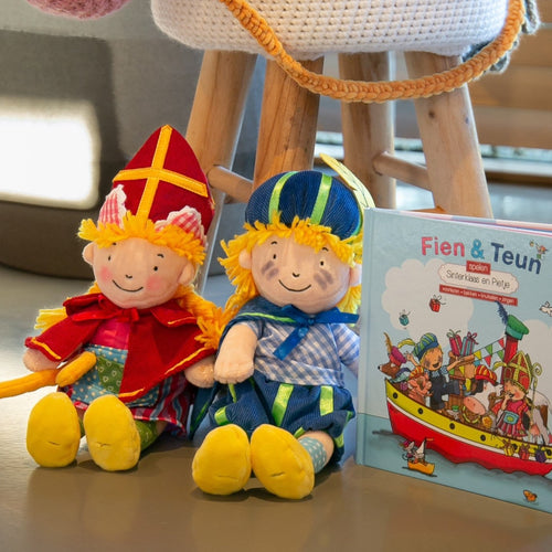 Fien & Teun 30 cm Sinterklaas knuffel combo - Van Hoorne Shop