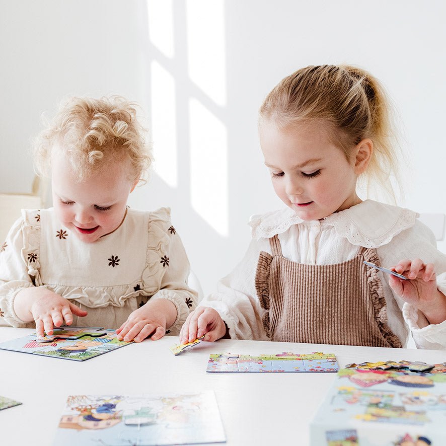 Fien & Teun - 4 - in - 1 kinderpuzzel - Van Hoorne Shop