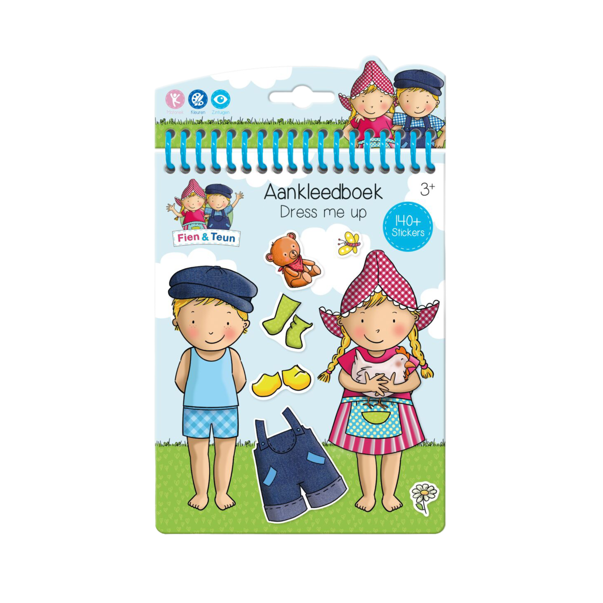 Fien & Teun - Aankleedboek met stickers - Van Hoorne Shop