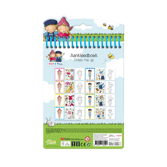 Fien & Teun - Aankleedboek met stickers - Van Hoorne Shop