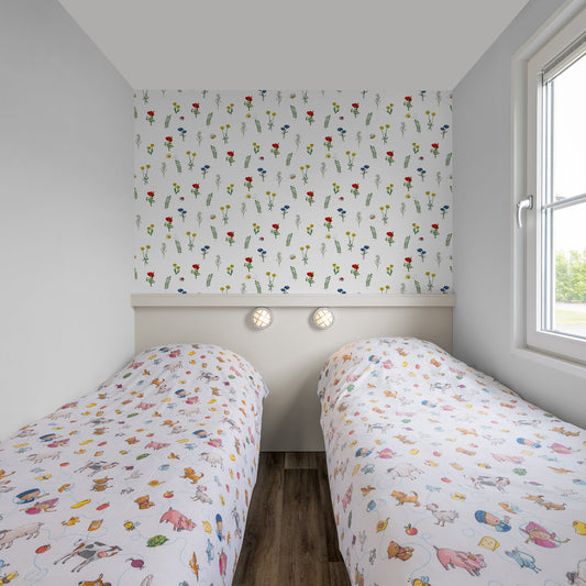 Fien & Teun - Behang Bloemenfeest - Van Hoorne Shop