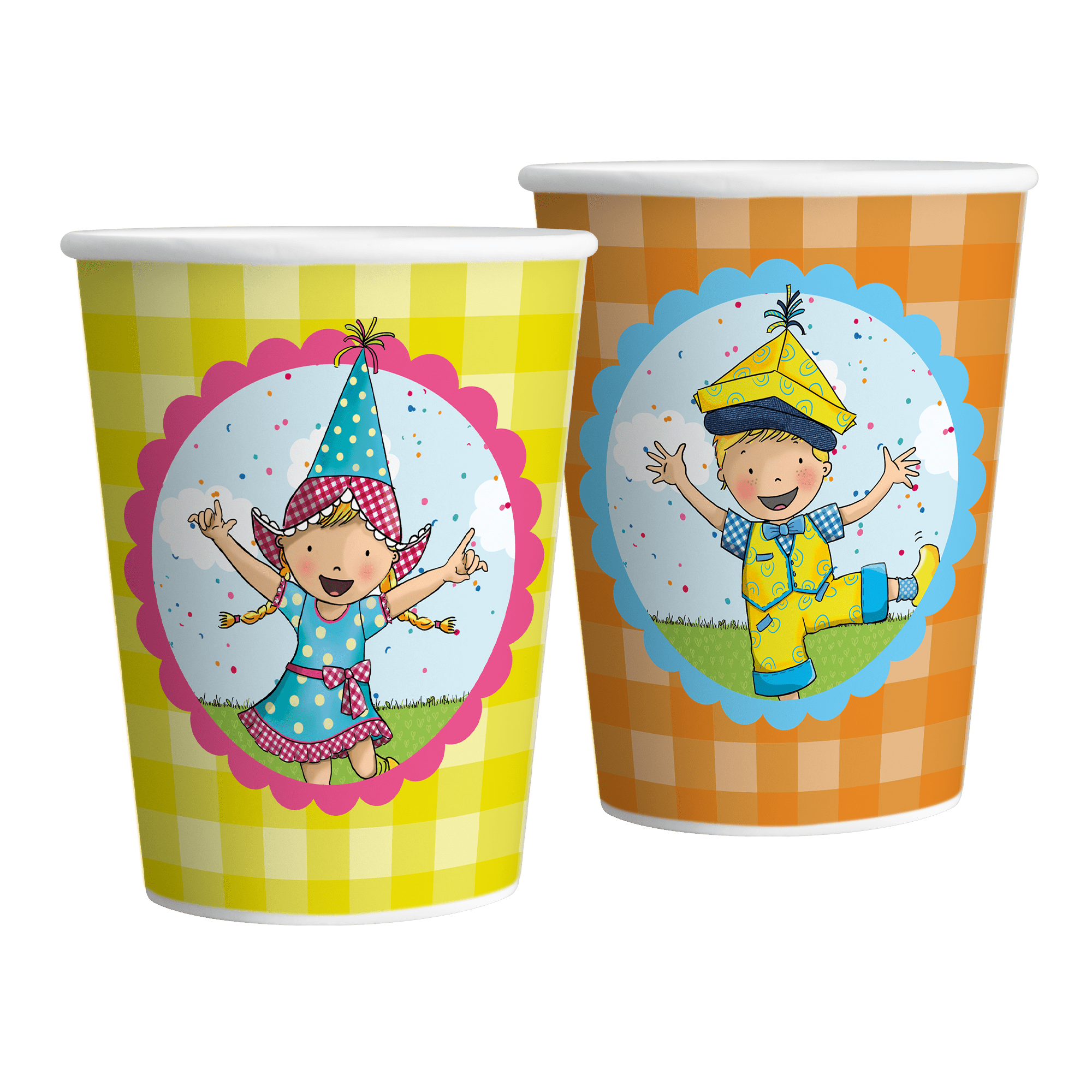 Fien & Teun - Bekers Fien & Teun (8st, 250ml) - Van Hoorne Shop
