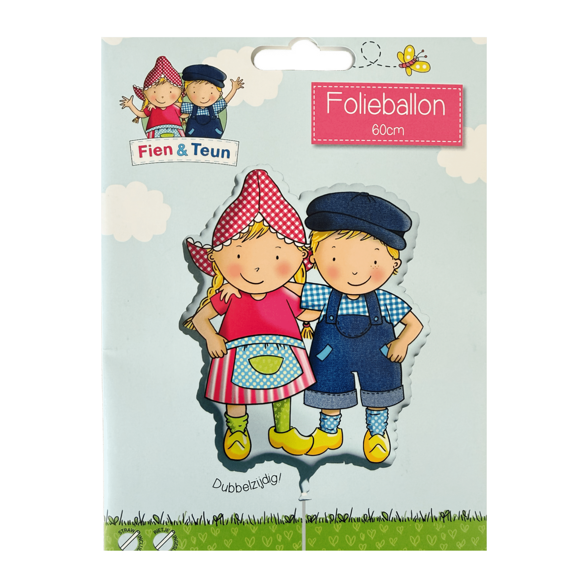 Fien & Teun - Folieballon Fien & Teun Shape (60cm) - Van Hoorne Shop