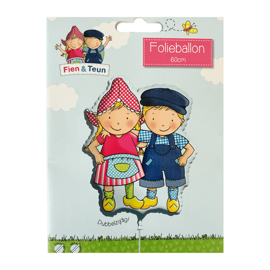 Fien & Teun - Folieballon Fien & Teun Shape (60cm) - Van Hoorne Shop