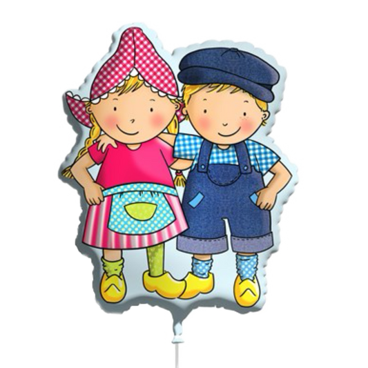 Fien & Teun - Folieballon Fien & Teun Shape (60cm) - Van Hoorne Shop