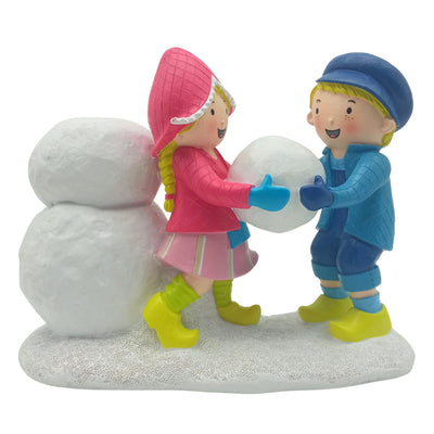 Fien & Teun - Kerstornament in de sneeuw 3d - Van Hoorne Shop