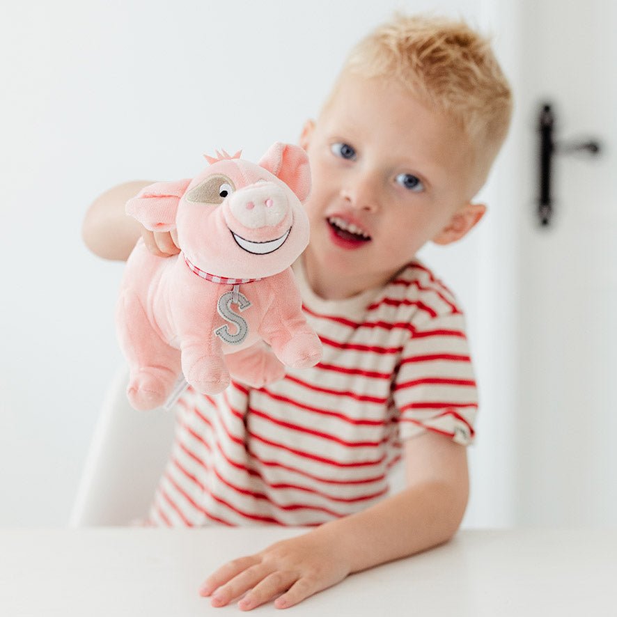 Fien & Teun - knuffel Sebastiaan het varken (30 cm) - Van Hoorne Shop