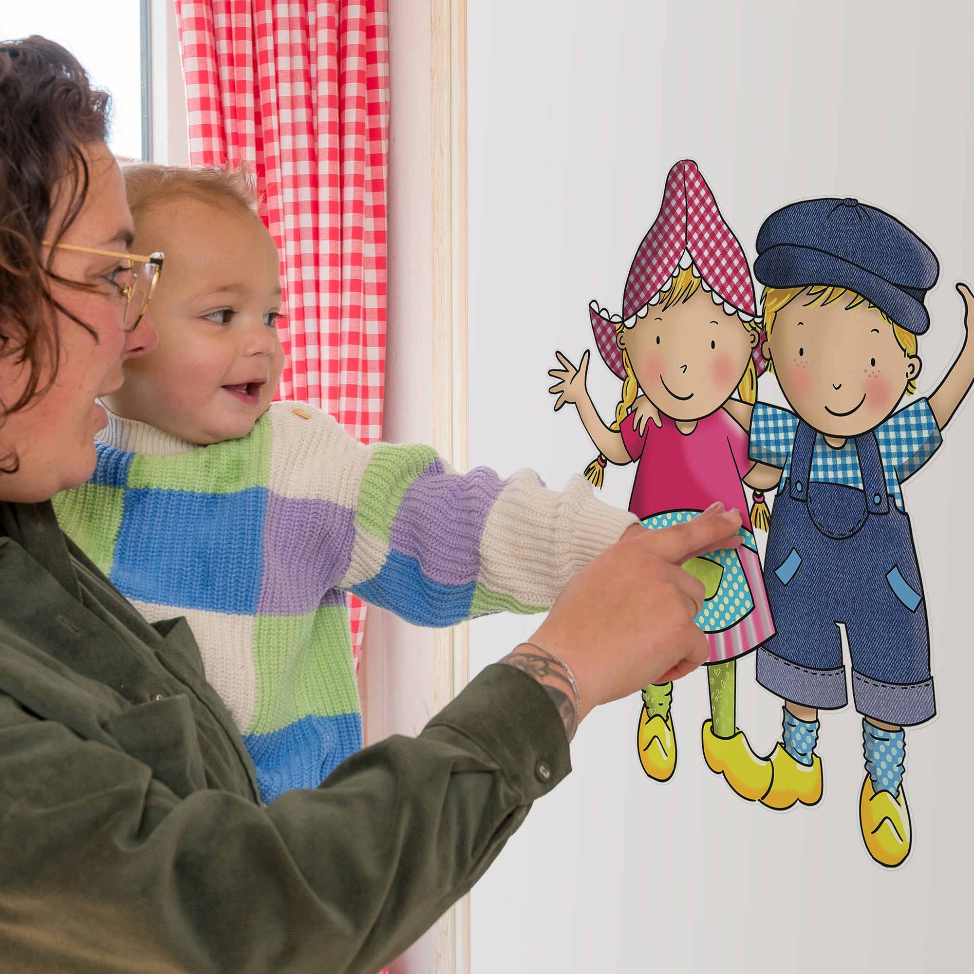 Fien & Teun - Muursticker - Van Hoorne Shop