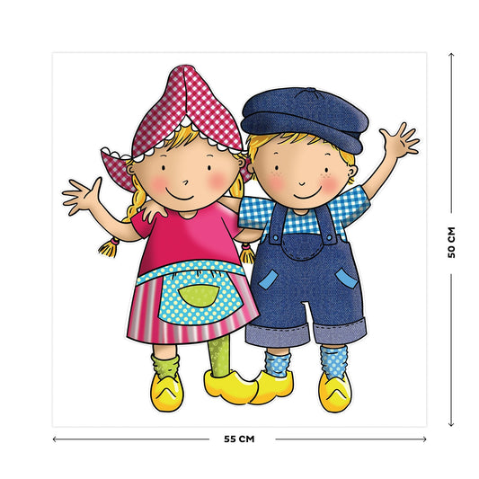 Fien & Teun - Muursticker - Van Hoorne Shop