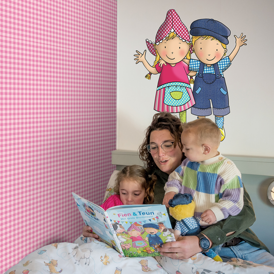 Fien & Teun - Muursticker - Van Hoorne Shop
