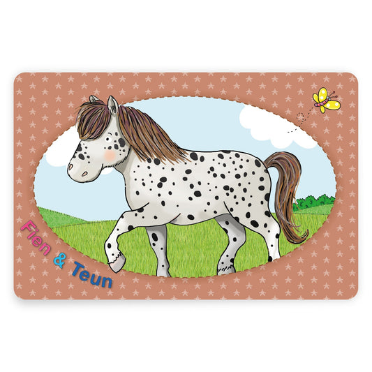 Fien & Teun - Placemat - Stip de pony - Van Hoorne Shop