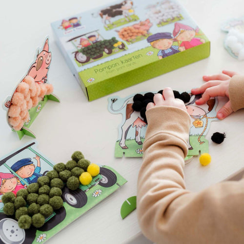 Fien & Teun - PomPom Plakken - Van Hoorne Shop