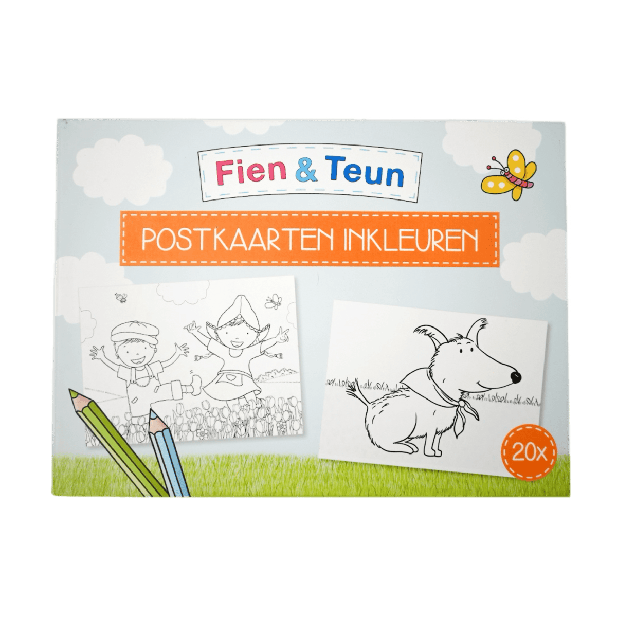 Fien & Teun - Postkaarten inkleuren - Van Hoorne Shop