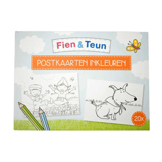 Fien & Teun - Postkaarten inkleuren - Van Hoorne Shop