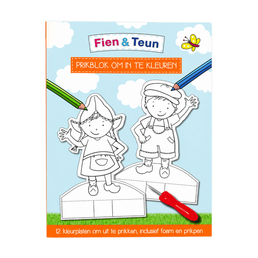 Fien & Teun - Prikblok om in te kleuren - Van Hoorne Shop