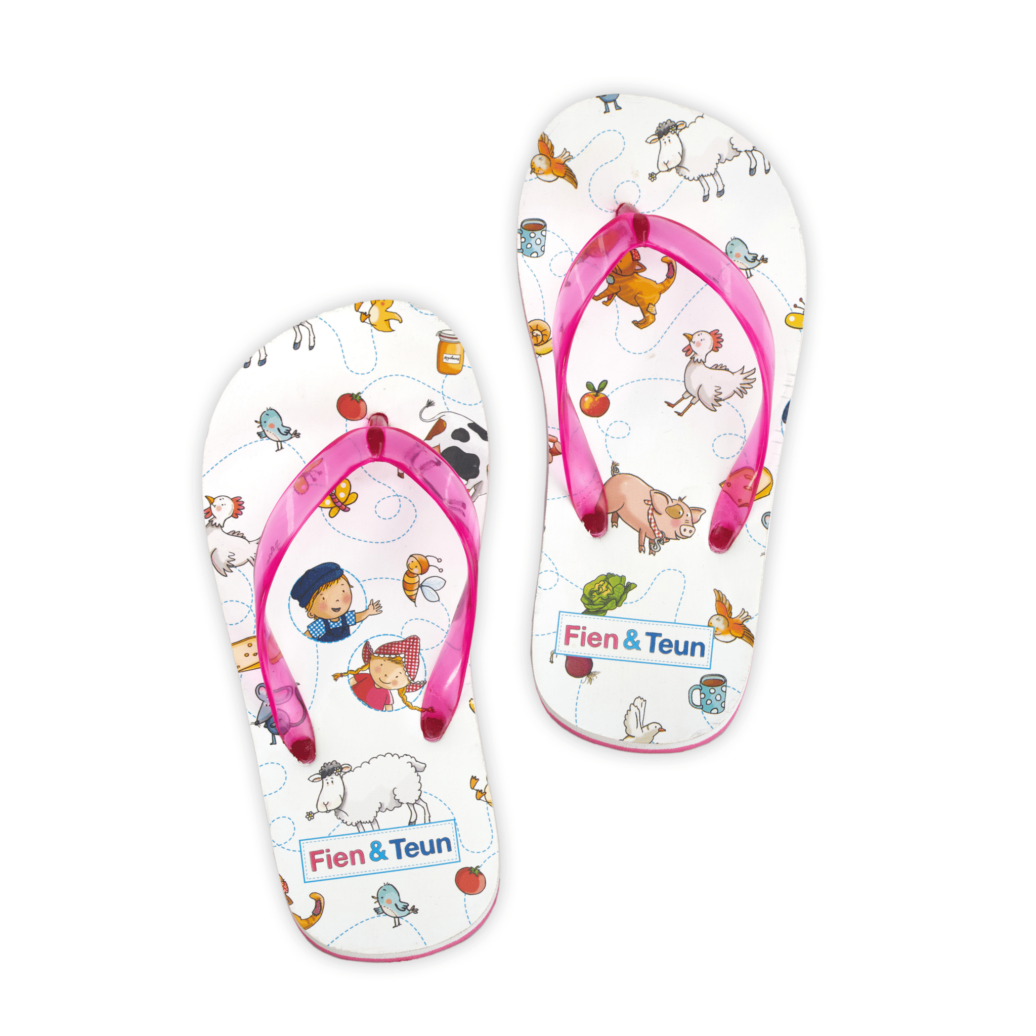 Fien & Teun - Slippers - Roze - Van Hoorne Shop