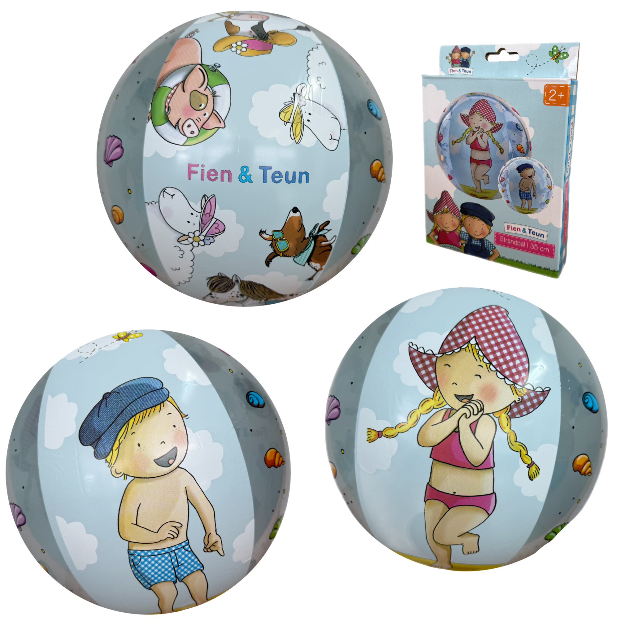 Fien & Teun - Strandbal 35cm - Van Hoorne Shop