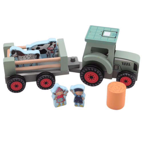 Fien & Teun - Tractor met accesoires - Van Hoorne Shop