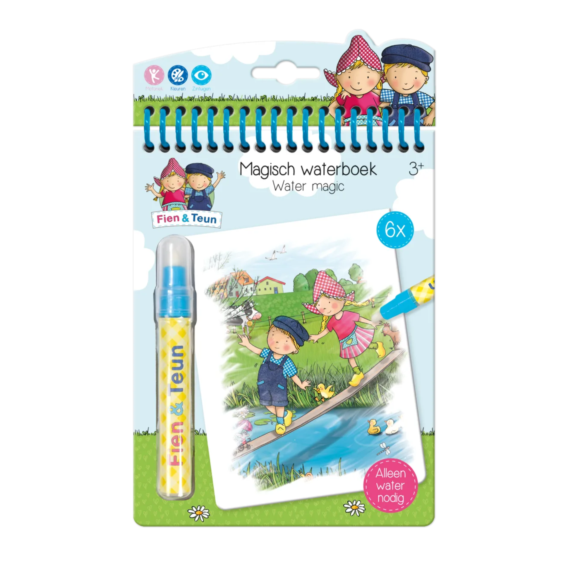 Fien & Teun - Watertekenboekje - Van Hoorne Shop