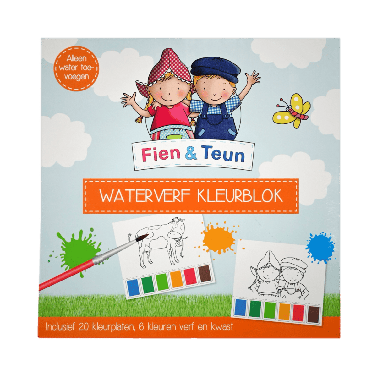 Fien & Teun - Waterverf kleurblok - Van Hoorne Shop