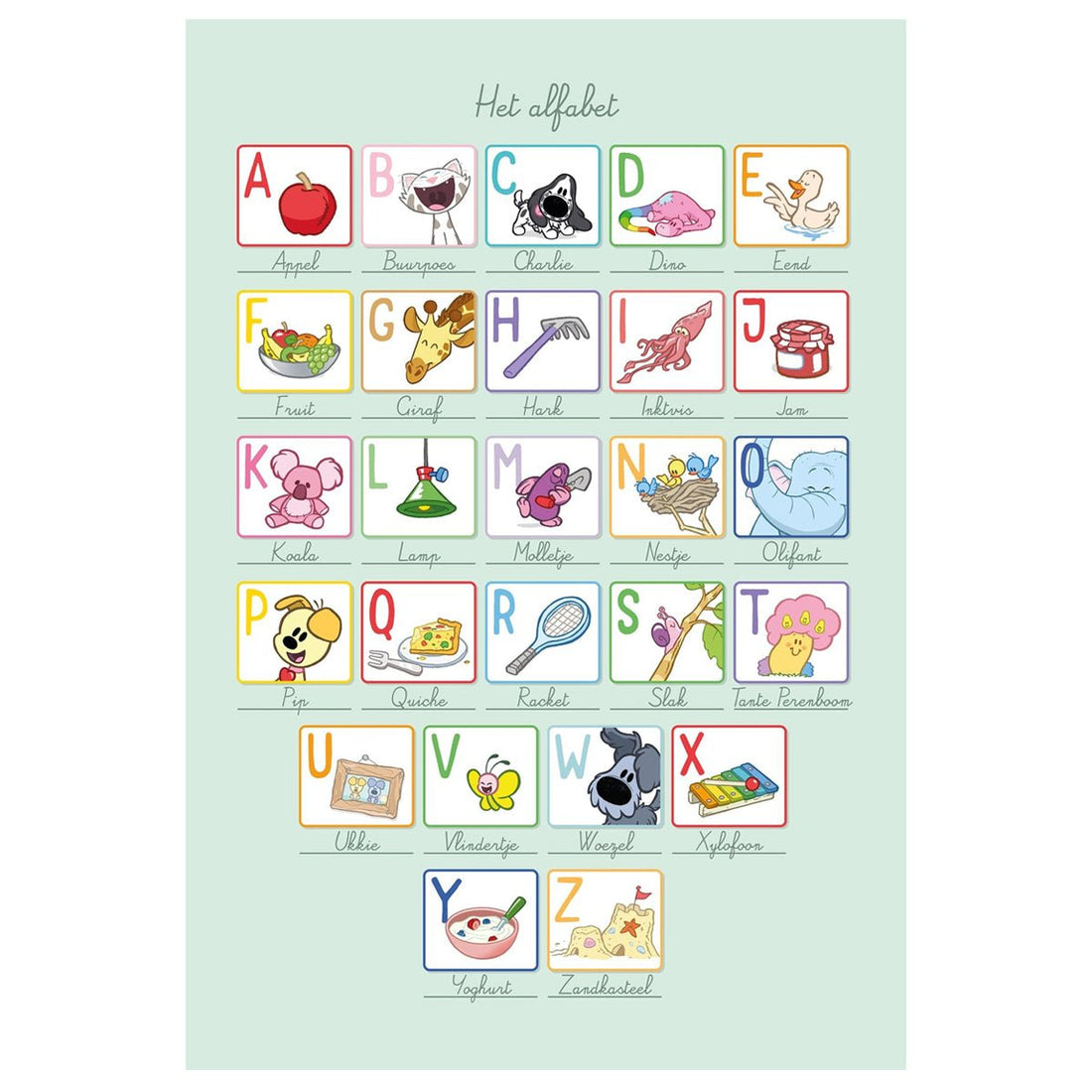 Woezel & Pip - ABC Poster – Van Hoorne Shop
