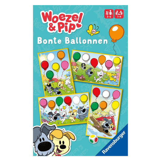 Woezel & Pip - Bonte Ballonnen - Van Hoorne Shop