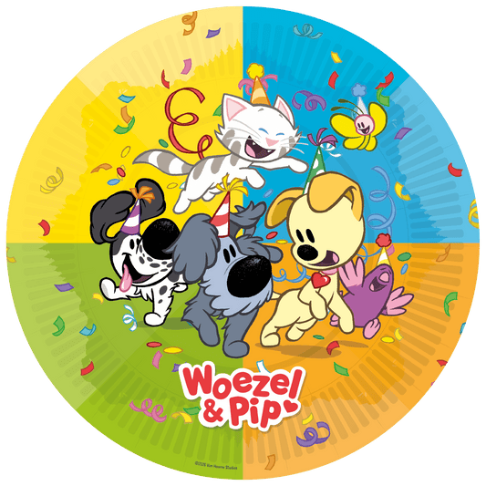 Woezel & Pip - Borden Woezel & Pip (8st, Ø23cm) - Van Hoorne Shop