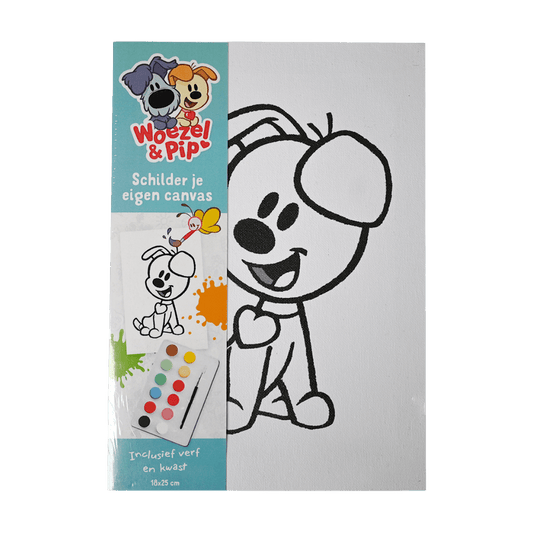 Woezel & Pip - Canvas schilderij Pip - Van Hoorne Shop