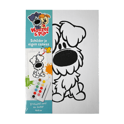 Woezel & Pip - Canvas schilderij Woezel - Van Hoorne Shop
