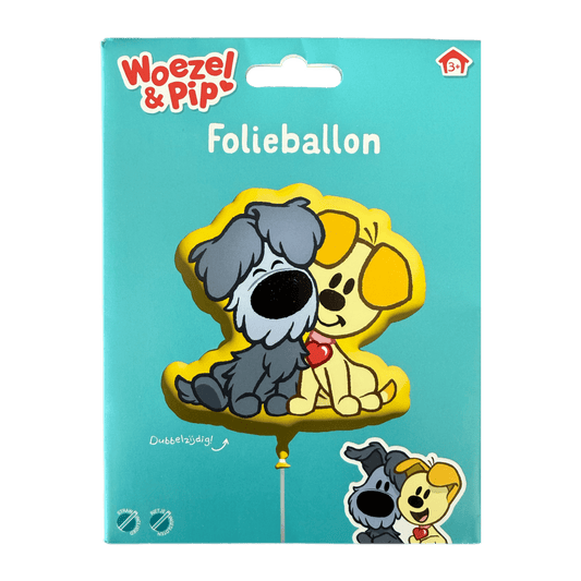 Woezel & Pip - Folieballon Woezel & Pip Shape (60cm) - Van Hoorne Shop
