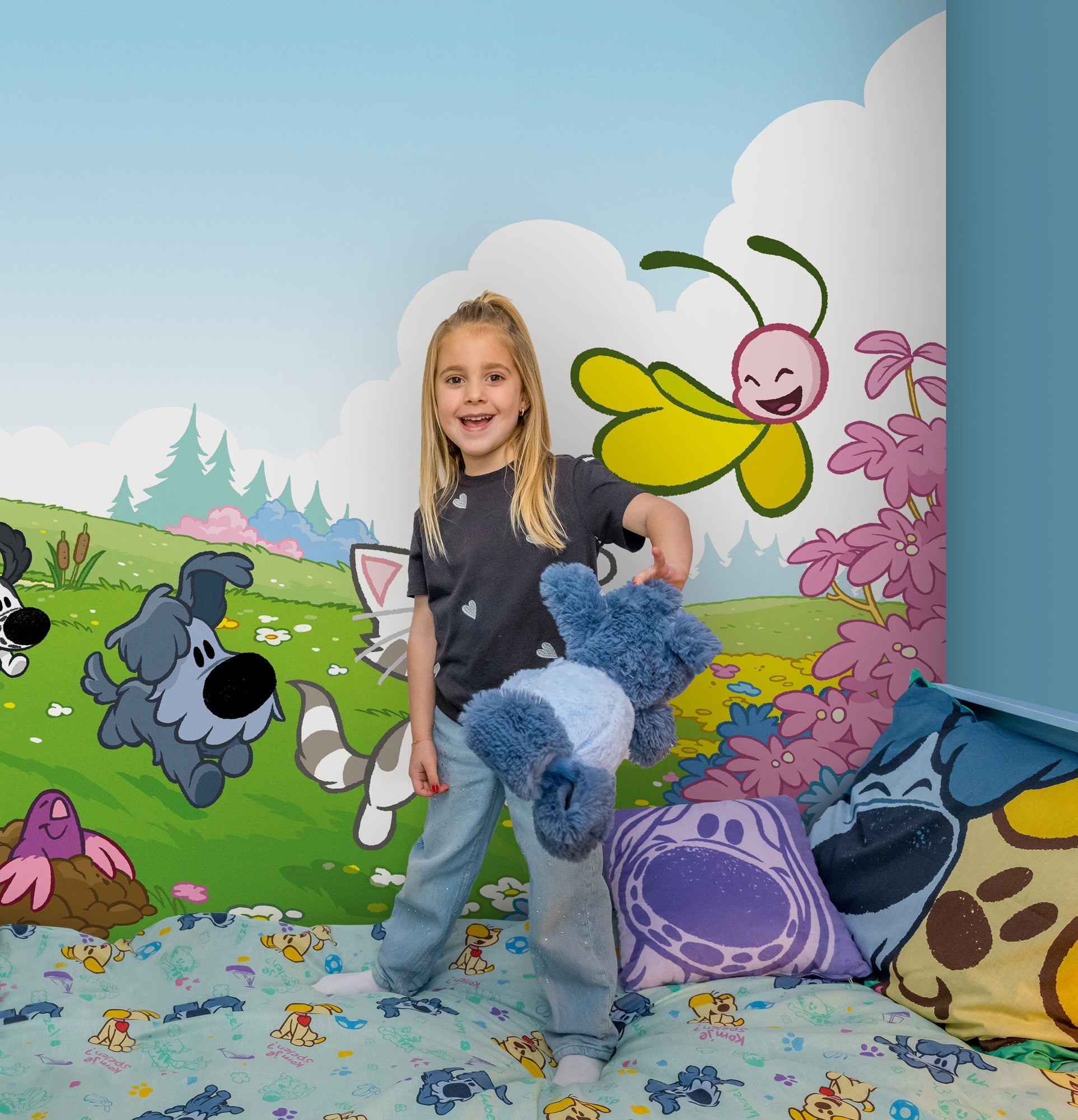 Woezel & Pip - Fotobehang Vlinder - Van Hoorne Shop