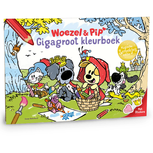 Woezel & Pip - Gigagroot kleurboek Sprookjes - Van Hoorne Shop