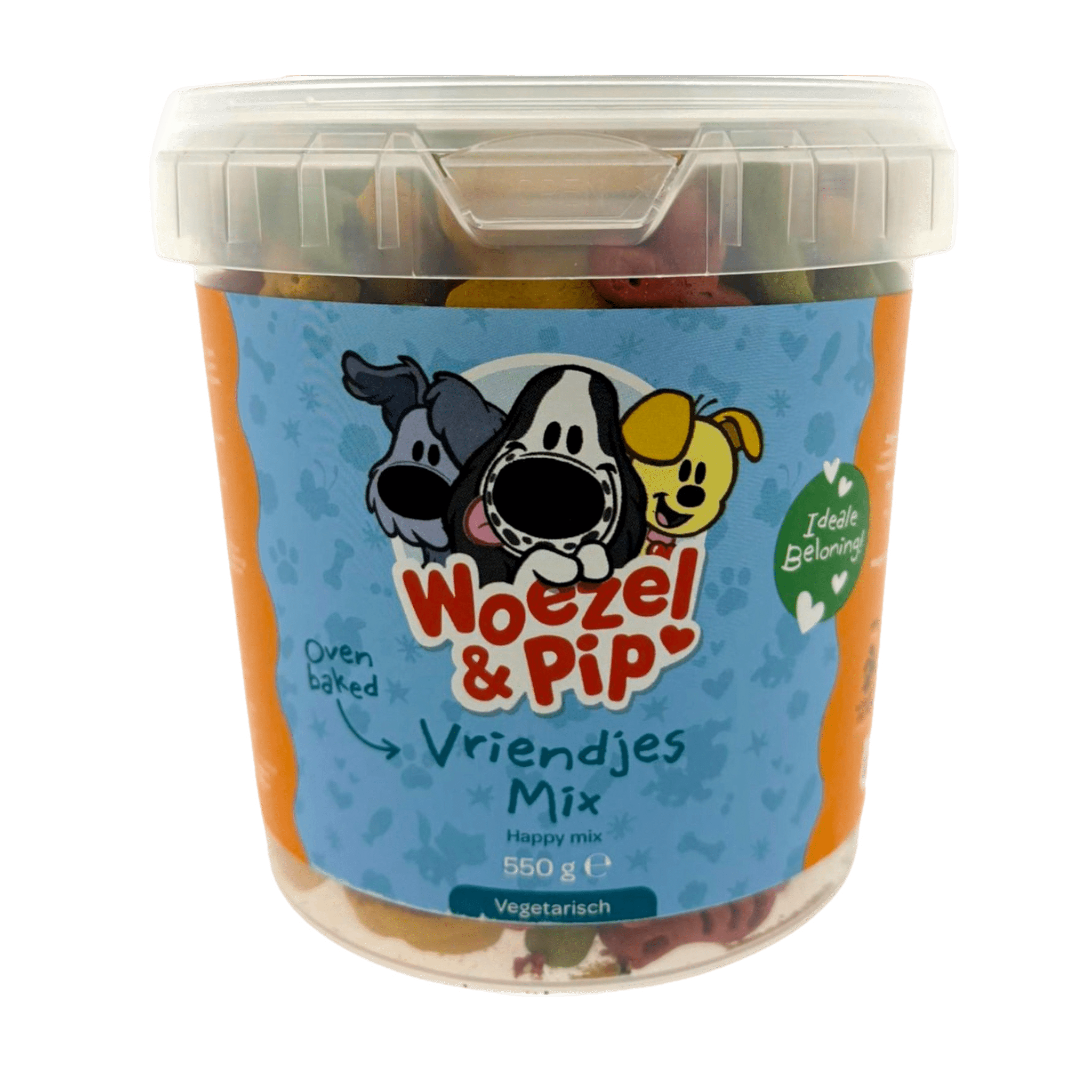 Woezel & Pip - Hond - Vriendjes Mix Koekjes in pot 550 gram - Van Hoorne Shop