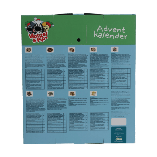 Woezel & Pip - Hondensnack adventkalender 192 gr - Van Hoorne Shop