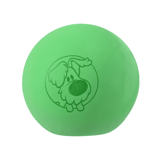Woezel & Pip - Hondenspeelgoed - Bal latex Woezel groen 7,5cm - Van Hoorne Shop